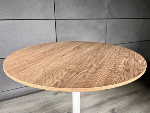 Stół okrągły VICTORY OAK WOOD 60 cm MILK Lugano Stół okrągły VICTORY OAK WOOD 60 cm MILK Lugano
