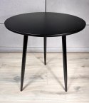 Stół okrągły VINCI BLACK 70 cm II GATUNEK Lugano