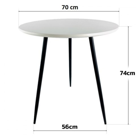 Stół okrągły VINCI GREY 70 cm II GATUNEK Lugano Stół okrągły VINCI GREY 70 cm II GATUNEK Lugano