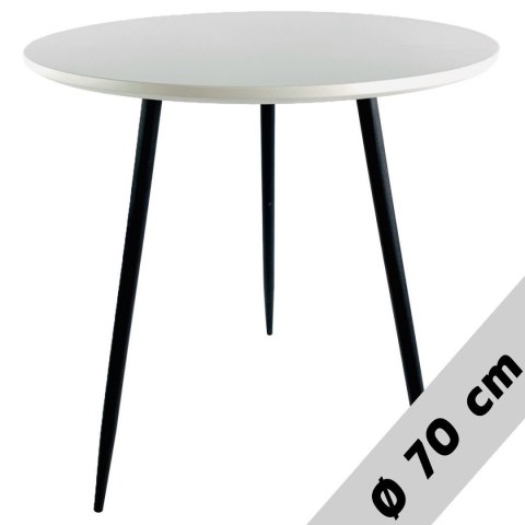 Stół okrągły VINCI WHITE 70 cm II GATUNEK Lugano Stół okrągły VINCI WHITE 70 cm II GATUNEK Lugano