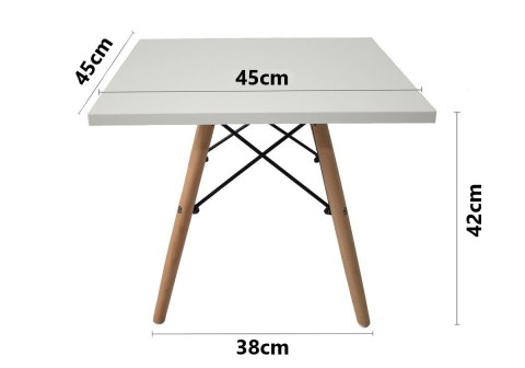 Stolik kawowy kwadratowy CAPRI BIANCO 45 cm OUTLET Lugano Stolik kawowy kwadratowy CAPRI BIANCO 45 cm OUTLET Lugano