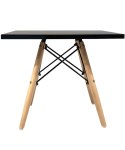 Stolik skandynawski kwadratowy CAPRI NERO 50 cm Lugano