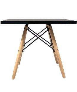 Stolik skandynawski kwadratowy CAPRI NERO 50 cm Lugano