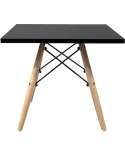 Stolik skandynawski kwadratowy CAPRI NERO 50 cm Lugano