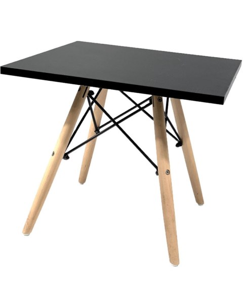 Stolik skandynawski kwadratowy CAPRI NERO 50 cm Lugano Stolik skandynawski kwadratowy CAPRI NERO 50 cm Lugano
