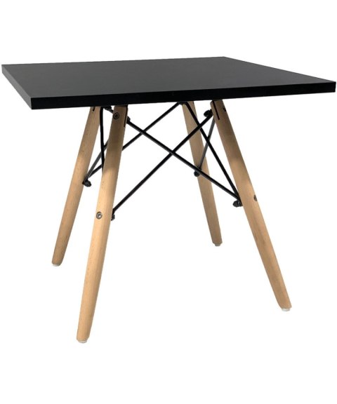 Stolik skandynawski kwadratowy CAPRI NERO 50 cm Lugano Stolik skandynawski kwadratowy CAPRI NERO 50 cm Lugano