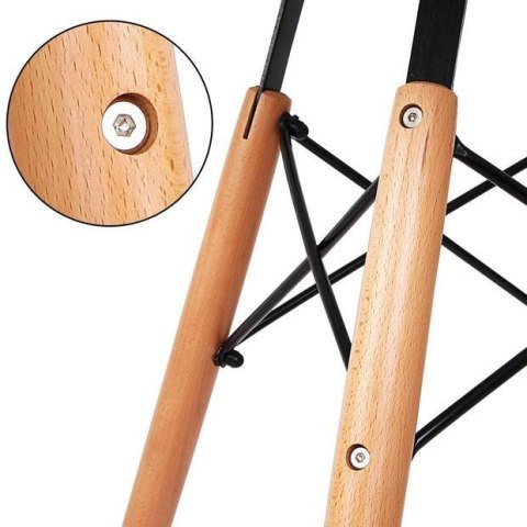 Stolik skandynawski kwadratowy CAPRI NERO 50 cm Lugano Stolik skandynawski kwadratowy CAPRI NERO 50 cm Lugano