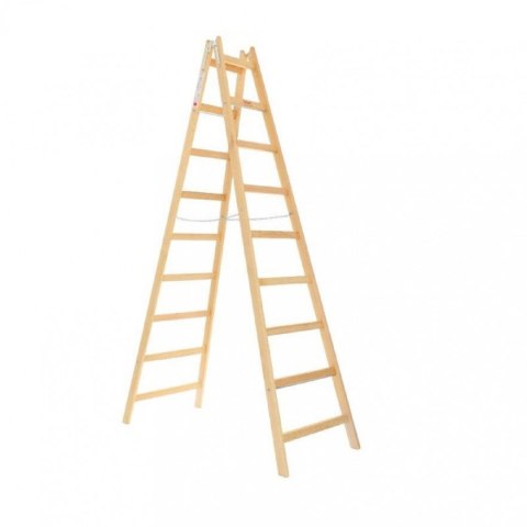 DRABINA DREWNIANA MALARSKA DWUSTRONNA 2x9* BEST TOOLS BEST TOOLS