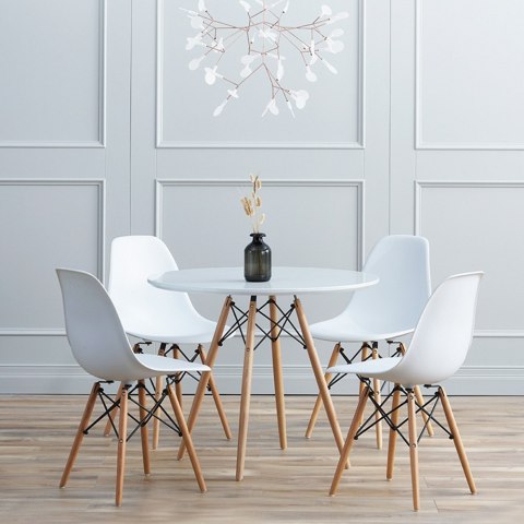 Stół skandynawski okrągły STELLA GREY 80 - II GATUNEK Lugano Stół skandynawski okrągły STELLA GREY 80 - II GATUNEK Lugano