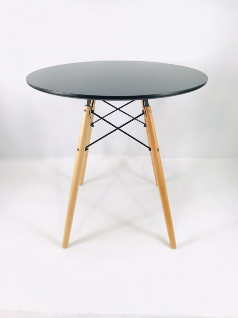 Stół skandynawski okrągły STELLA NERO 70 Lugano Stół skandynawski okrągły STELLA NERO 70 Lugano