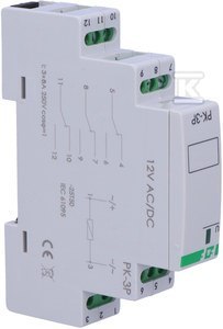 PK-3P-PRZEKAŹNIK EL-MAG.12V AC/DC,3X8A F&F