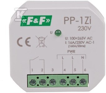 PP-1ZI 230V PRZEKAŹ.ELE.1Z 16A P/T F&F