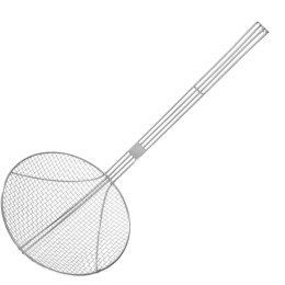 Cedzak sitko do smażenia w głębokim oleju ze stali nierdzewnej śr. 220 mm - Hendi 640708 Hendi