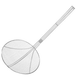 Cedzak sitko do smażenia w głębokim oleju ze stali nierdzewnej śr. 240 mm - Hendi 640807 Hendi