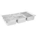 Bemar wodny podgrzewacz wolnostojący z kranem 6 x GN 150mm 55L Royal Catering Royal Catering