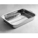 Brytfanna stalowa nierdzewna do pieczenia w piekarniku 315x245x50mm - Hendi 508503 Hendi