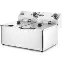 Frytownica gastronomiczna podwójna Kitchen Line 7kW 230V 2 x 8L - Hendi 205839 Hendi