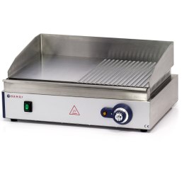 Płyta grzewcza grillowa Profi Line gładka-ryflowana do pracy ciągłej 2400W - Hendi 203156 Hendi