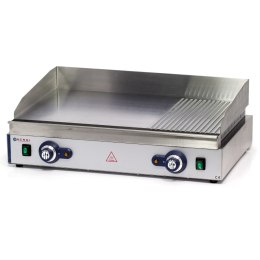 Płyta grzewcza grillowa Profi Line gładka-ryflowana podwójna do pracy ciągłej 3500W - Hendi 203163 Hendi