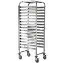 Wózek stalowy do transportu tac blach piekarniczych 15 x 60x40cm - Hendi 810651 Hendi