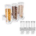 Dozownik dyspenser do produktów sypkich płatków muesli bakalii zawieszany na ścianę 3 x 1.5L Royal Catering
