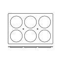 Foremki silikonowe nieprzywierające do pieczenia 6x DISC 600x400mm Hendi 676288 Hendi