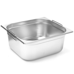 Pojemnik gastronomiczny GN 2/3 z chowanymi uchwytami 354x325x150mm 13L Hendi 817247 Hendi