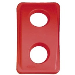 Pokrywa do pojemnika Rubbermaid SLIM JIM reg; czerwona Rubbermaid