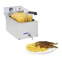 Profesjonalna frytownica do frytek ryb z kranem 3000W 17L Royal Catering RCEF 15E Royal Catering