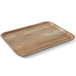 Taca tacka do serwowania z nadrukiem drewna dąb 370x530mm Hendi 508947 Hendi