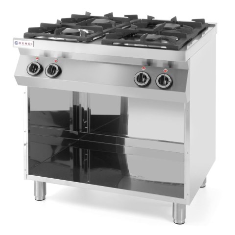 Kuchnia gazowa 4-palnikowa Kitchen Line na podstawie otwartej szer. 800mm gł. 700mm Hendi