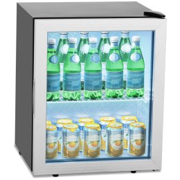 Lodówka na napoje witryna chłodnicza stal 54 l czarna Royal Catering