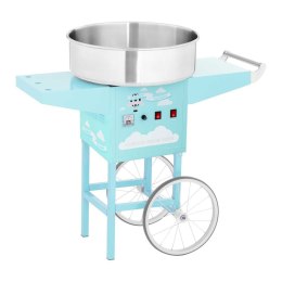 Mobilna maszyna do waty cukrowej turkusowa śr. misy 520mm + miarka do cukru Royal Catering