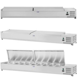 Nadstawa chłodnicza ze stalową pokrywą 10x GN1/4 200cm Royal Catering