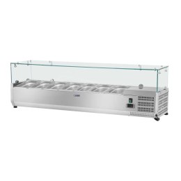 Nadstawa chłodnicza ze szklaną osłoną 7x GN1/4 150cm Royal Catering