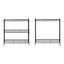 Regał magazynowy druciany ażurowy kolor czarny 180x90x35cm do 150kg Royal Catering