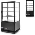 Witryna chłodnicza cukiernicza 3 półki 68L LED - czarna ARKTIC