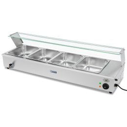 Bemar podgrzewacz elektryczny z kranem i osłoną 1800 W 4x GN 1/2 gł. 100 mm 24 l Royal Catering