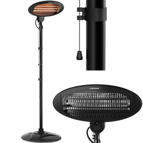 Grzejnik lampa grzewcza promiennik podczerwieni stojący 2000 W UNIPRODO