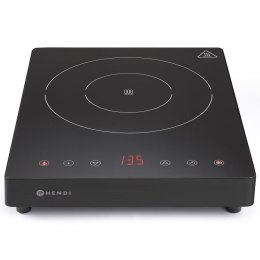 Kuchenka indukcyjna przenośna z panelem dotykowym 1 pole grzewcze Black Line śr. 22 cm 2000 W - Hendi 239391 Hendi