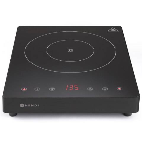 Kuchenka indukcyjna przenośna z panelem dotykowym 1 pole grzewcze Black Line śr. 22 cm 2000 W - Hendi 239391 Hendi