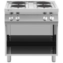 Kuchnia elektryczna 4-płytowa wolnostojąca z otwartą podstawą 4 x 2600 W 400 V ITALY Royal Catering