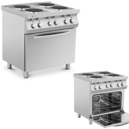 Kuchnia elektryczna 4-płytowa z piekarnikiem 4 x 2600 W 3 kW 400 V ITALY Royal Catering