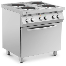 Kuchnia elektryczna 4-płytowa z piekarnikiem 4 x 2600 W 3 kW 400 V ITALY Royal Catering