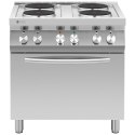 Kuchnia elektryczna 4-płytowa z piekarnikiem 4 x 2600 W 3 kW 400 V ITALY Royal Catering