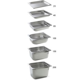 Pojemnik GN 2/1 stal nierdzewna Profi Line wys. 100 mm - Hendi 801123 Hendi