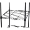 Regał druciany na ubrania do garderoby szatni 4 półki 3 wieszaki 119 x 45 x 179.5 cm do 270 kg Royal Catering