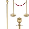 Słupek odgradzający stalowy złoty bez podstawy wys. 93cm - Hendi 810439 Hendi
