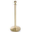 Słupek odgradzający stalowy złoty bez podstawy wys. 93cm - Hendi 810439 Hendi
