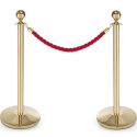 Słupek odgradzający stalowy złoty bez podstawy wys. 93cm - Hendi 810439 Hendi